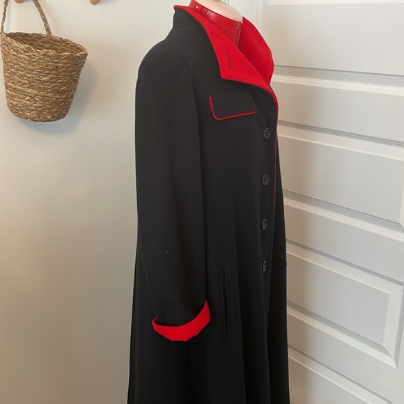 VTG Late 70s Mr Fred Virgin Wool Women’s Full Length Coat Size M Saks Fifth Ave - Picture 7 of 11